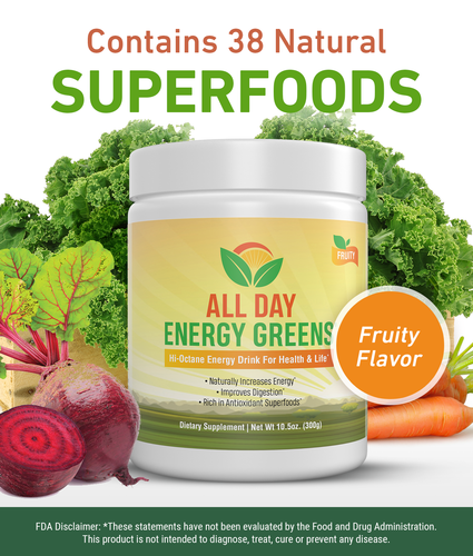 Load image into Gallery viewer, All Day Energy Greens (Fruity Flavor)
