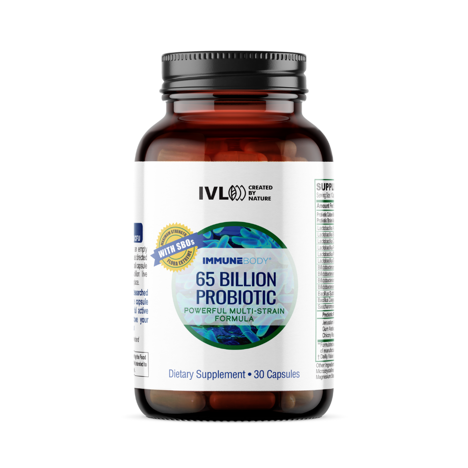 ImmuneBody | 65 Billion Probiotic | Prebiotic Blend | IVL – IVL.com