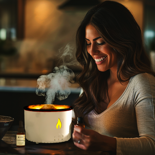 Makana Volcanic Diffuser and  1 oz. Bottle of  Frankincense Essential Oil